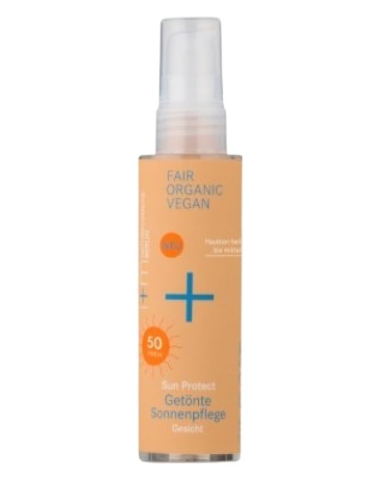 Crema solar facial spf 50 color beige claro 50ml