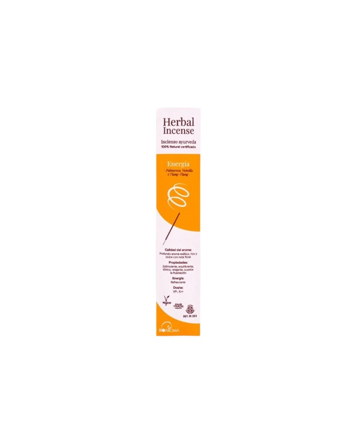 Incienso ayurveda energia 12 varillas bioaroma