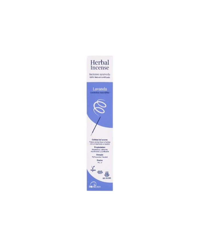 Incienso ayurveda lavanda 12 varillas bioaroma