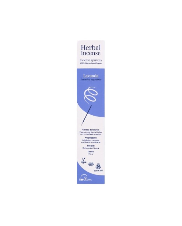 Incienso ayurveda lavanda 12 varillas bioaroma