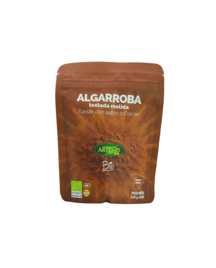 Algarroba  tostada molida bio 250gr doypack artem