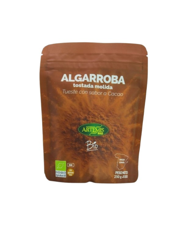 Algarroba  tostada molida bio 250gr doypack artem
