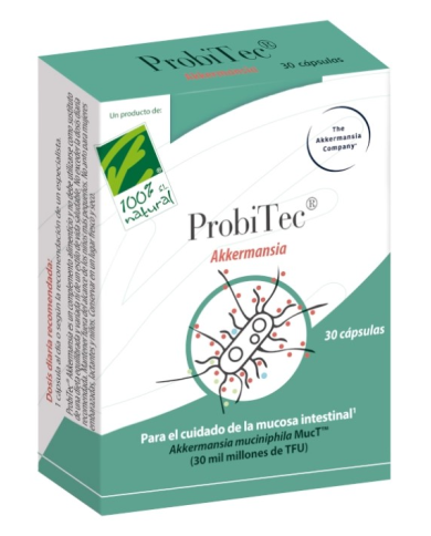 Probitec akkermancia 30 capsulas cien por cien