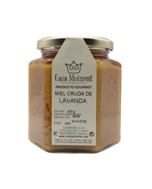Miel cruda lavanda 1kg como una reina