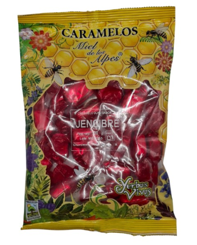 Caramelos jengibre 100gr miel de los alpes