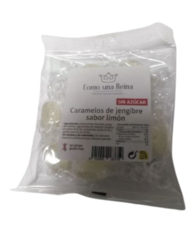 Caramelos jengibre limon 75gr s/a s/g como una re