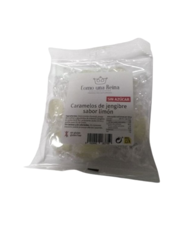 Caramelos jengibre limon 75gr s/a s/g como una re