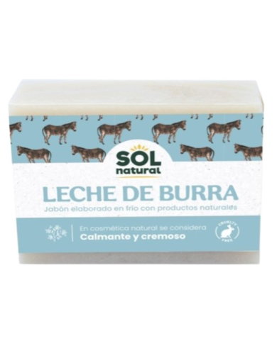Jabon leche de burra 100gr sol natural