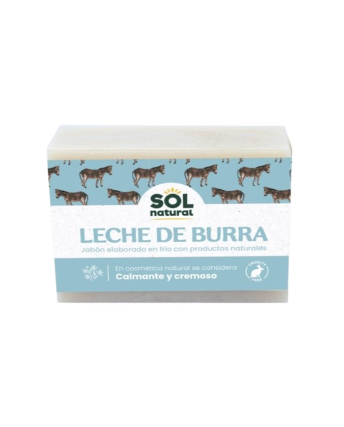 Jabon leche de burra 100gr sol natural
