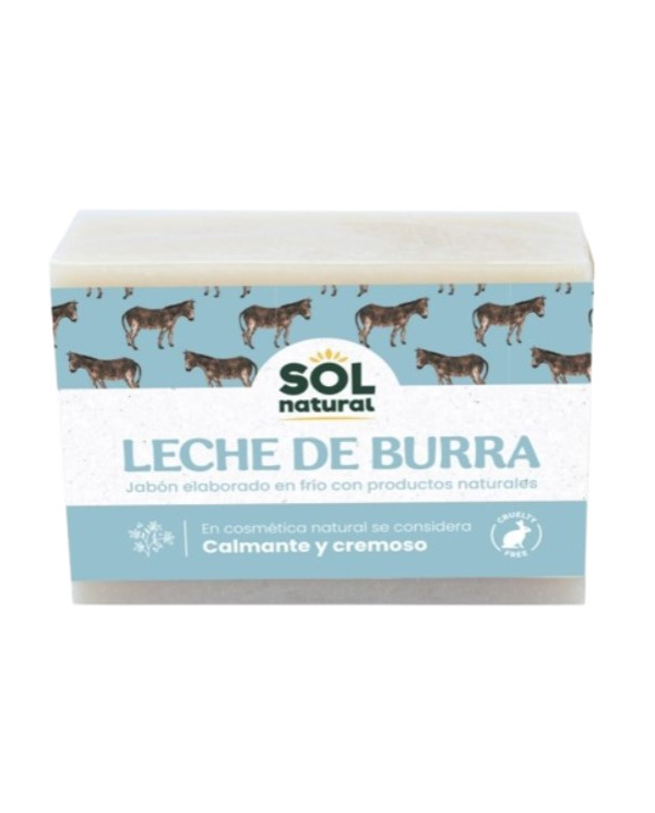 Jabon leche de burra 100gr sol natural