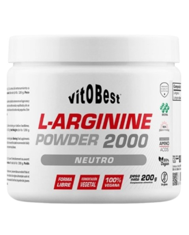 L-arginine powder 2000 neutro 200gr vitobest