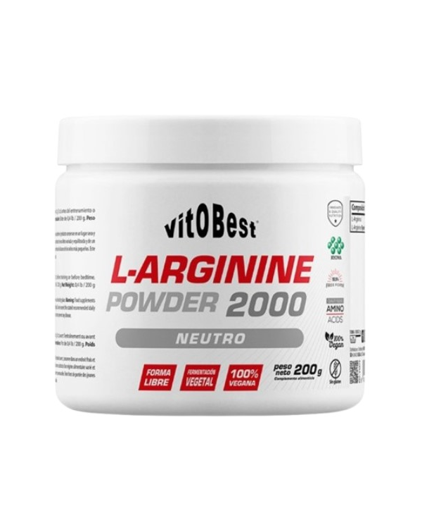 L-arginine powder 2000 neutro 200gr vitobest