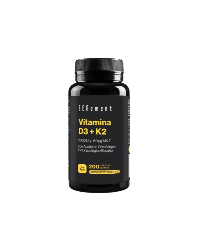 Vitamina d3+k2 200 capsulas blandas zenment