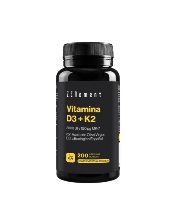 Vitamina d3+k2 200 capsulas blandas zenment