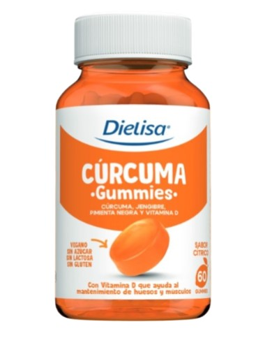 Curcuma sabor citrico 60 gummies dietisa