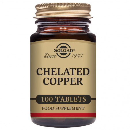 Cobre quelado 100comp solgar