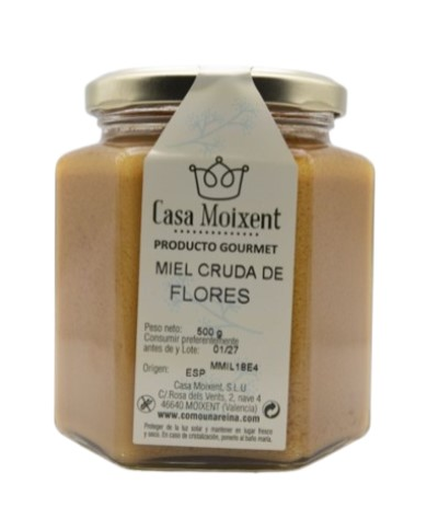 Miel flores  cruda 500gr como una reina