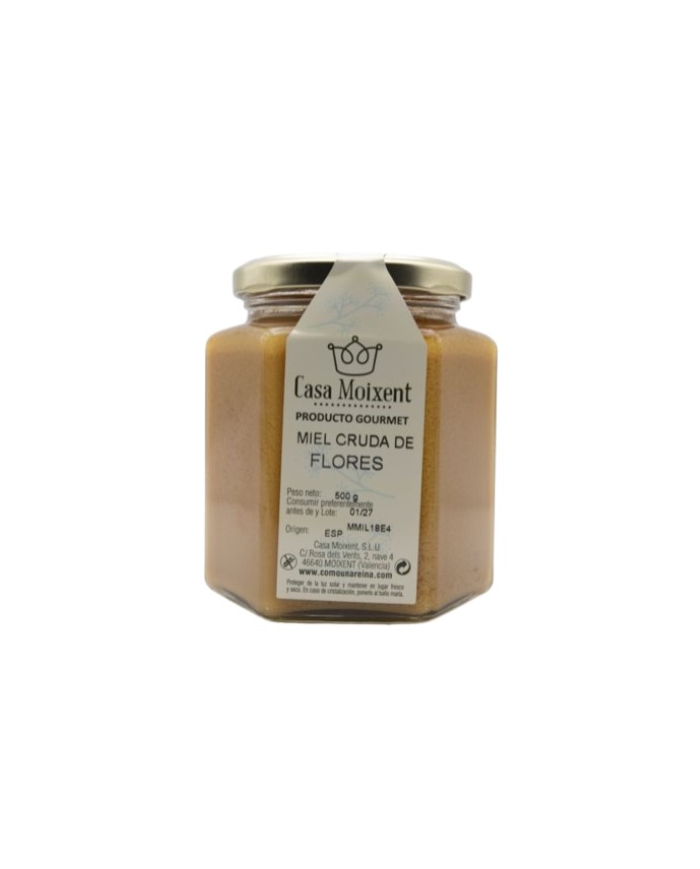 Miel flores  cruda 500gr como una reina