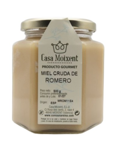 Miel romero cruda 500  casa moixent