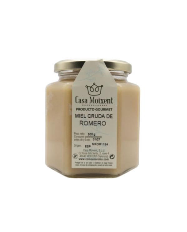 Miel romero cruda 500  casa moixent