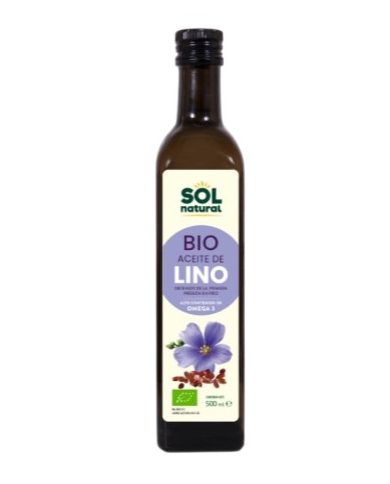 Aceite lino bio 500ml sol natu