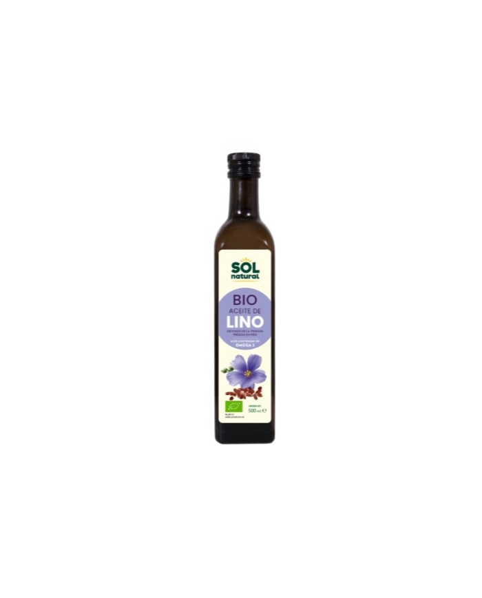 Aceite lino bio 500ml sol natu