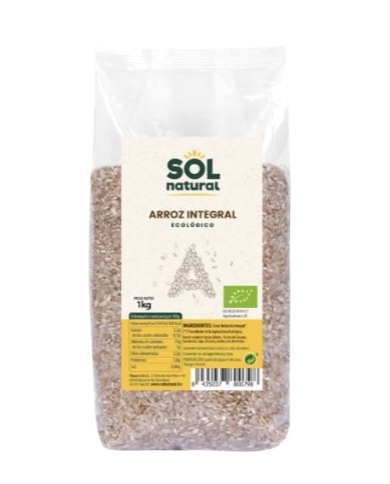 Arroz redondo integral 1kg bio sol natural