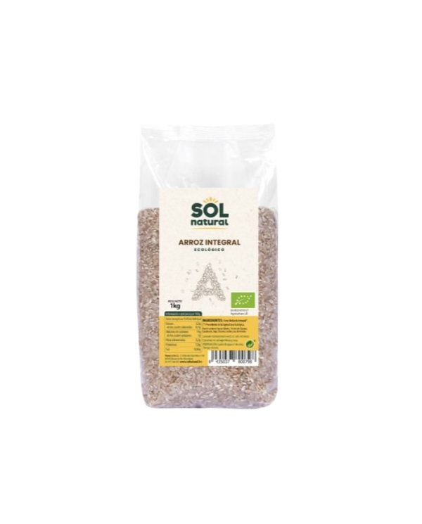 Arroz redondo integral 1kg bio sol natural