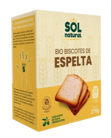Biscotes de espelta 270gr.soln