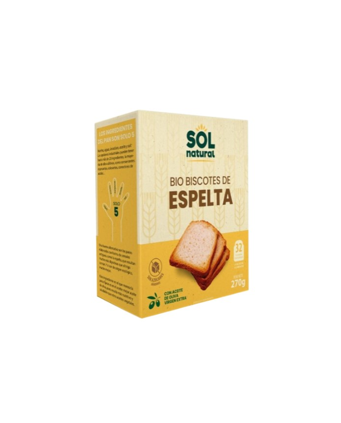 Biscotes de espelta 270gr.soln