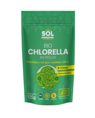 Chlorella polvo 125gr bio sol natural