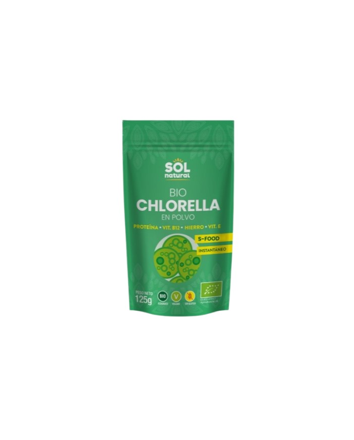 Chlorella polvo 125gr bio sol natural
