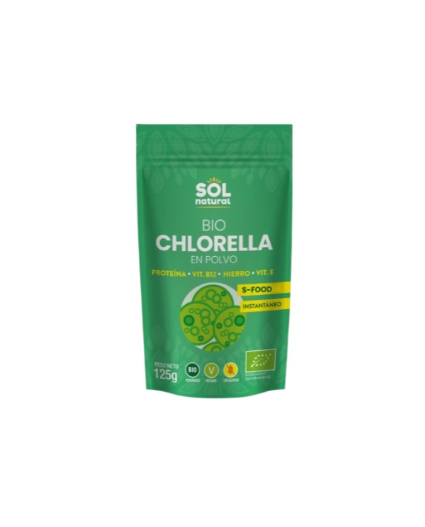 Chlorella polvo 125gr bio sol natural