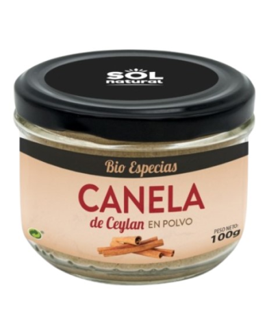 Canela ceylan polvo bio 100g sol natural