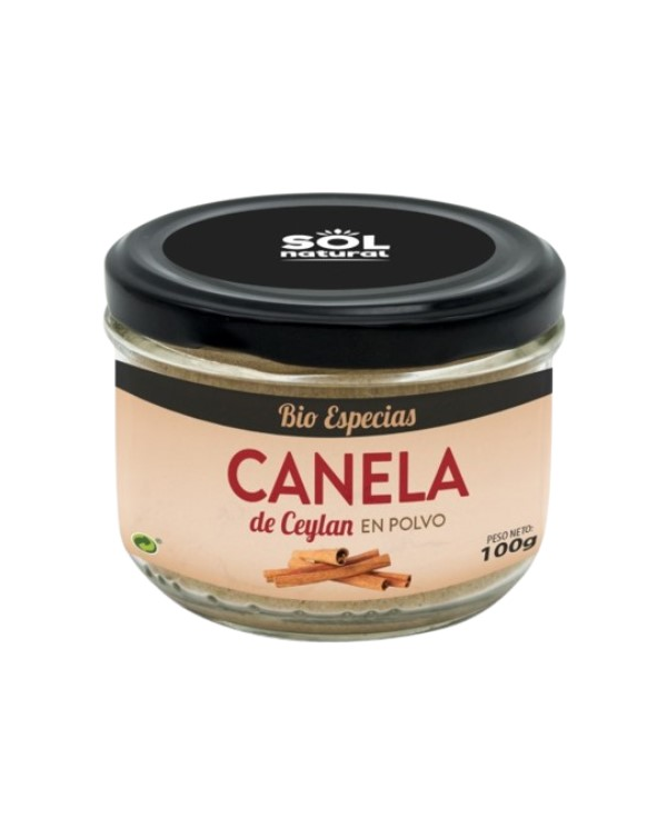 Canela ceylan polvo bio 100g sol natural