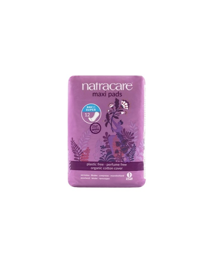Compresa maxi pads super natracare sin alas