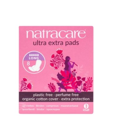 Compresa ultra extra pads 8und.long natracare