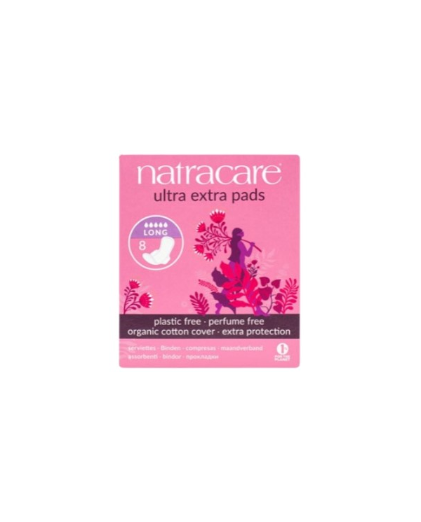 Compresa ultra extra pads 8und.long natracare
