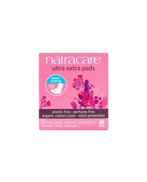 Compresa ultra extra pads super alas 10unid natrac