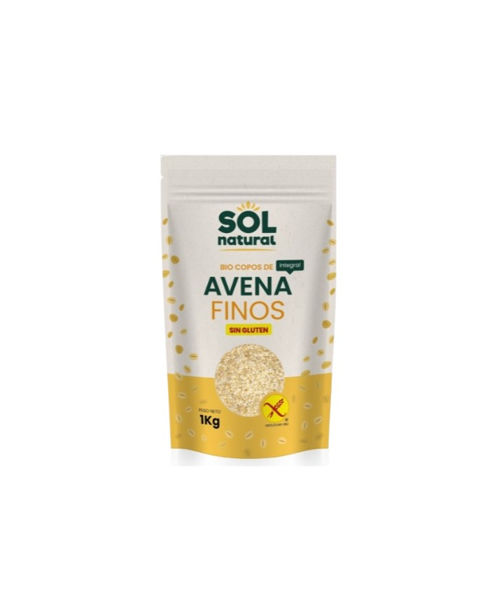 Copos avena finos sin gluten 1k sol natural