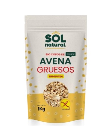 Copos avena gruesos sin gluten 1k  sol natural