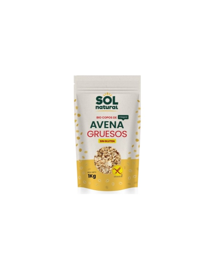 Copos avena gruesos sin gluten 1k  sol natural