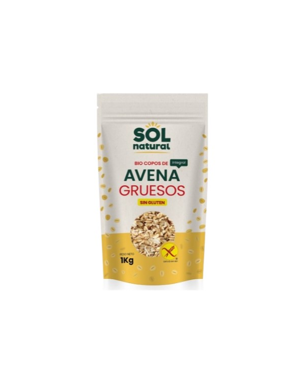 Copos avena gruesos sin gluten 1k  sol natural