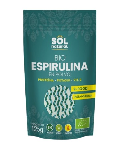 Espirulina en polvo 125gr bio sol natural