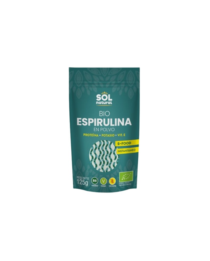 Espirulina en polvo 125gr bio sol natural