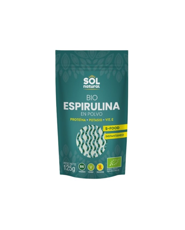 Espirulina en polvo 125gr bio sol natural