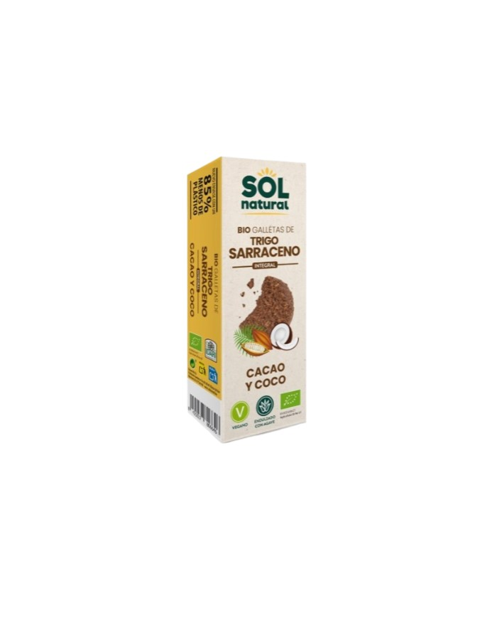 Galletas trigo sarraceno coco.cacao bio sol natura
