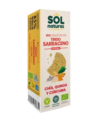 Galletas trigo sarraceno chia quinoa curcuma sol n