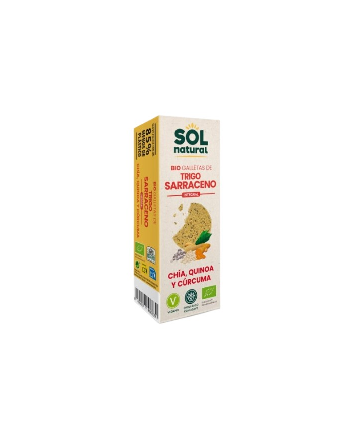 Galletas trigo sarraceno chia quinoa curcuma sol n