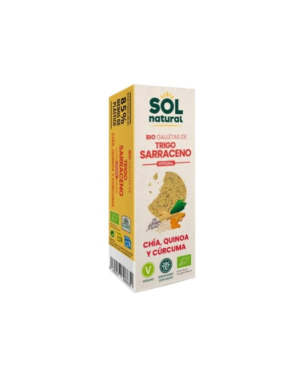 Galletas trigo sarraceno chia quinoa curcuma sol n